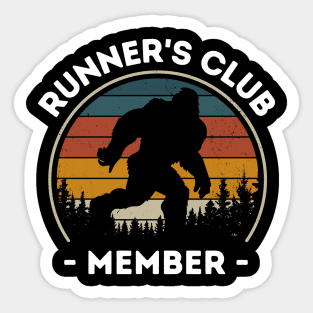 Runner's club member Sticker